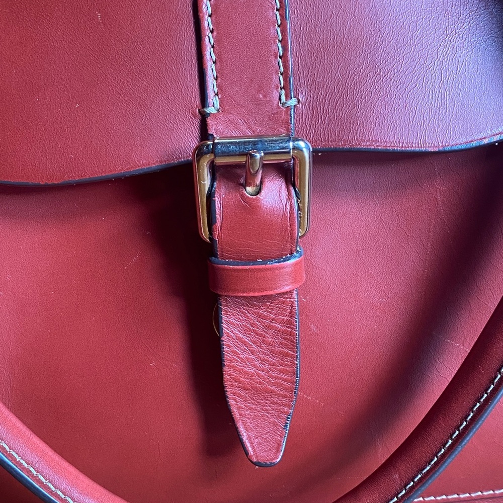 Boldrini Selleria Red Leather Bag - Picture 6 of 11
